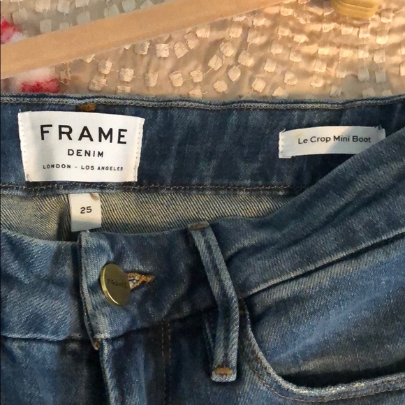 FRAME Le Crop Mini Boot Scallop Jean - Picture 8 of 8